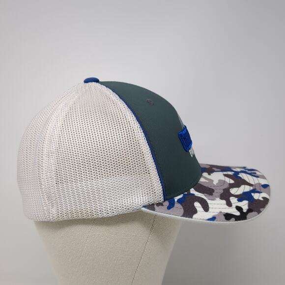 Charger Football Fitted Mesh Back Trucker Hat Multicolor Medium Camo - Picture 4 of 9